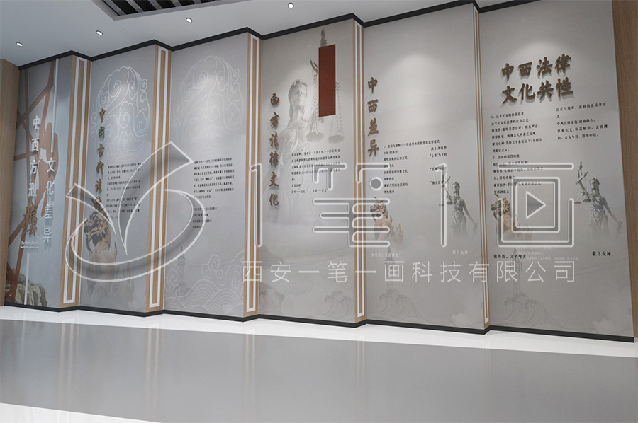 高科技法制宣傳教育展廳解決方案-互動(dòng)法治宣傳教育展廳產(chǎn)品-未成年普法宣傳教育館設(shè)計(jì)圖片
