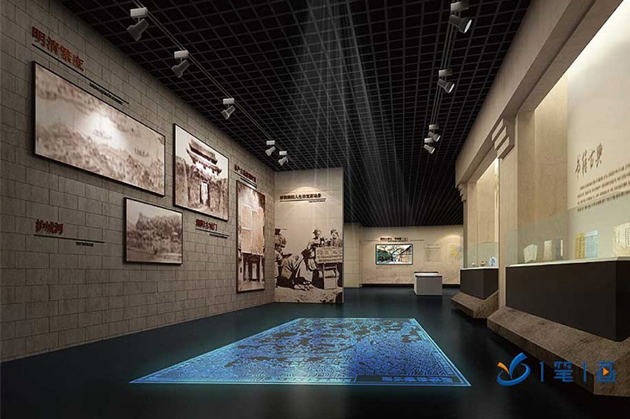 企業(yè)文化館效果圖,體育用品企業(yè)文化展館方案,物資專材國企產品展館施工