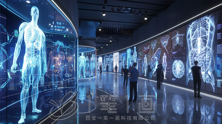 智慧精神心理科普教育基地效果圖, 創(chuàng)新心理教育展廳設計, 現(xiàn)代心理教育展廳建設