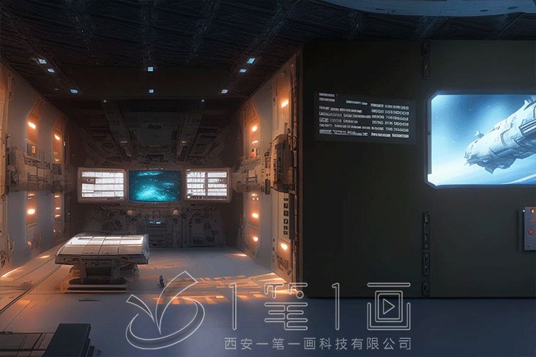 軍史館效果圖,現(xiàn)代軍史館設(shè)計(jì),高科技軍史展廳施工