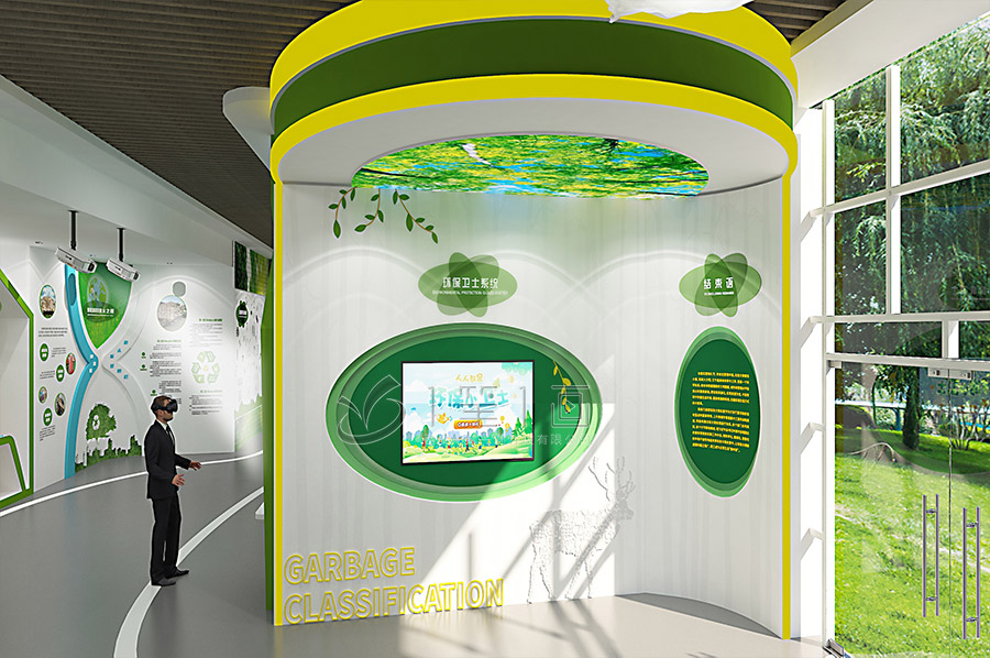 聲光電節(jié)水教育科普館施工圖, 數(shù)字化水資源展示, 智能互動科普教育
