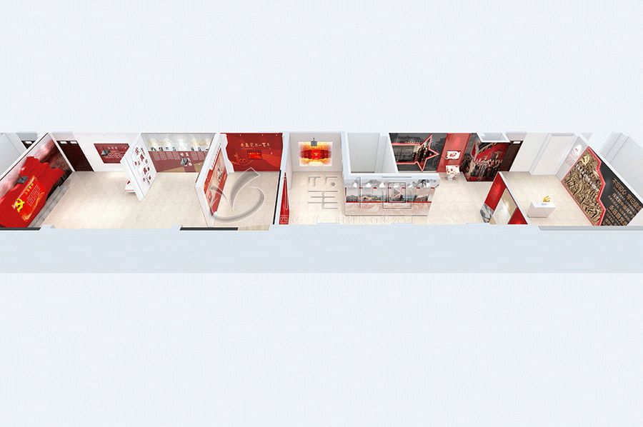 沉浸式紅色展廳施工圖,多媒體互動展館設(shè)計,數(shù)字化紅色文化體驗館建設(shè)