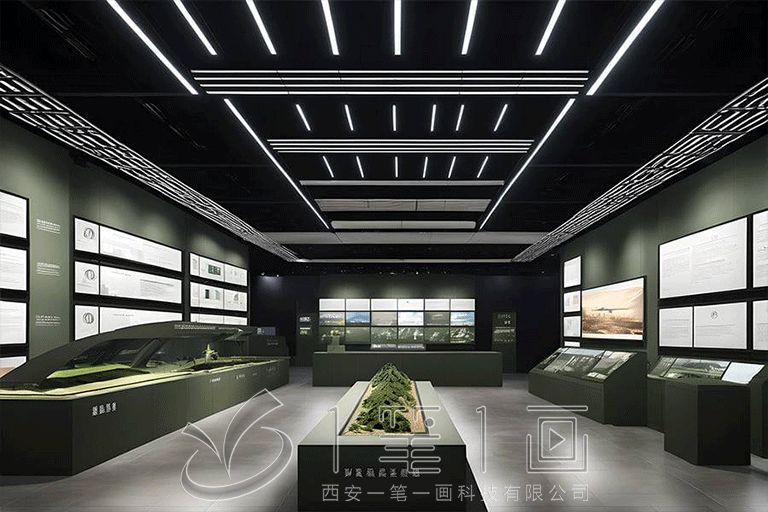 互動國防展覽館設(shè)計,數(shù)字化軍事博物館方案,智能科技國防教育展廳