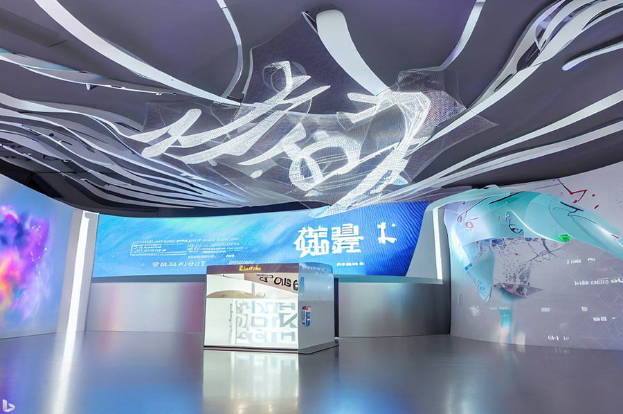 現(xiàn)代國企展館多媒體設計,AI智能展示方案,數(shù)字化展館設備供應