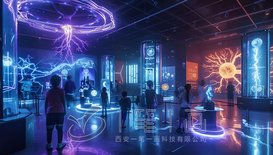 最新科技館兒童科技樂園與科學原理展廳設(shè)計建設(shè),沉浸式科技科普館設(shè)計方案，韶關(guān)展廳設(shè)計公司
