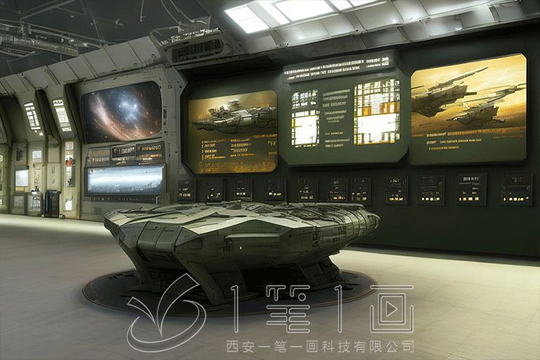 高科技研學(xué)展廳施工圖,數(shù)字化教育展廳設(shè)計(jì),AI互動學(xué)習(xí)空間建設(shè)