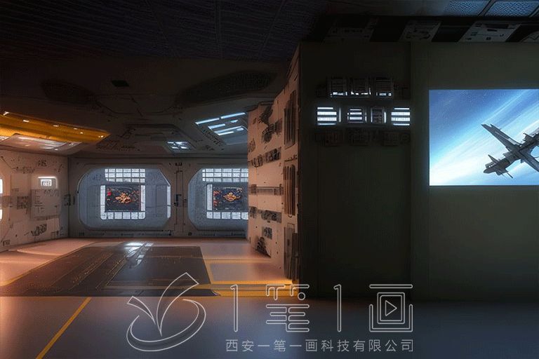 新時代軍事展館設計,智能軍事展覽館設計,一筆一畫高科技展覽館建設