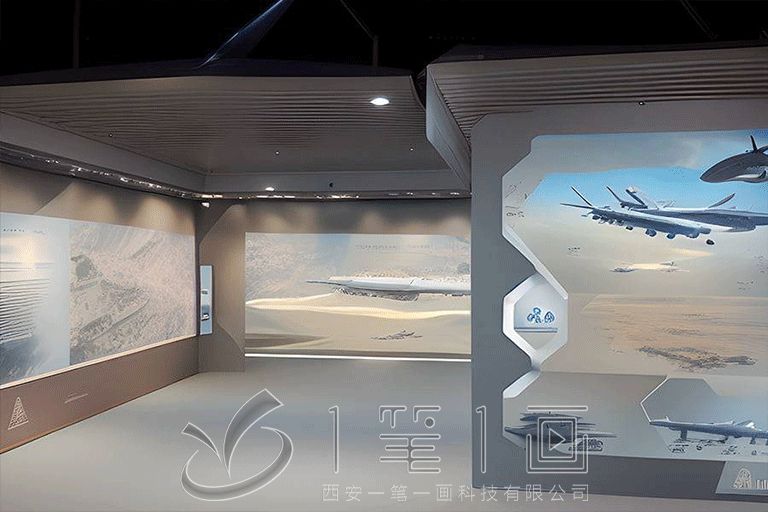 軍事展館平面圖設計,現(xiàn)代軍事展廳方案,智能展覽館設計公司