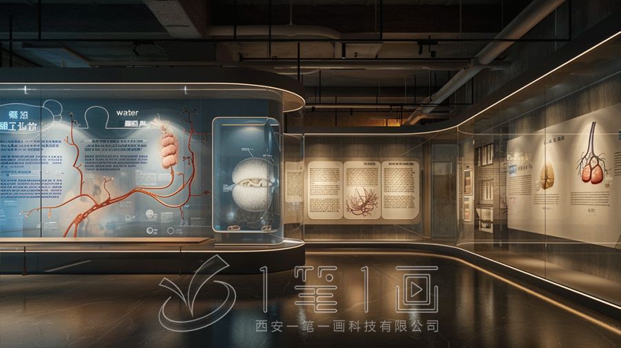 最新學(xué)校中醫(yī)藥傳統(tǒng)文化實(shí)訓(xùn)基地設(shè)計(jì)，數(shù)字化中醫(yī)藥展廳設(shè)計(jì)方案，黔南展廳設(shè)計(jì)公司