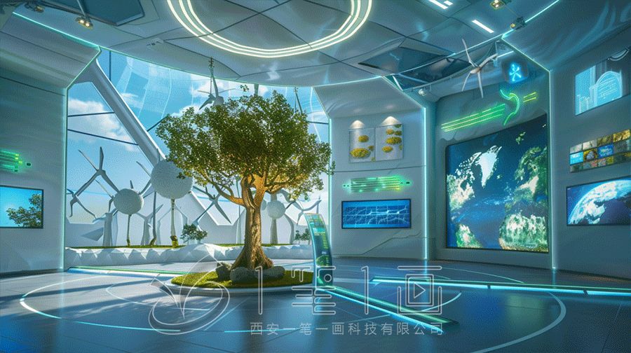 智能電氣**雙碳體驗(yàn)館設(shè)計(jì)方案，多媒體雙碳展廳建設(shè)方案