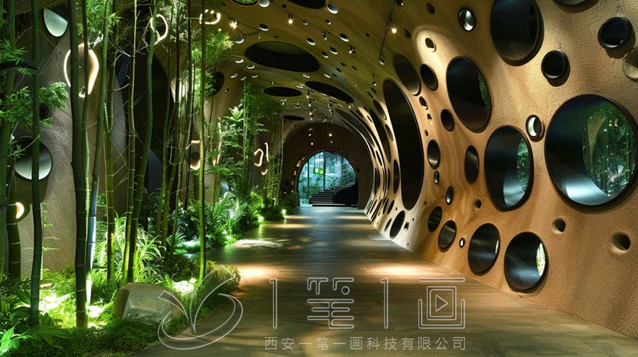 最新熊貓老家原生態(tài)體驗(yàn)館設(shè)計(jì)，多媒體熊貓展廳建設(shè)方案