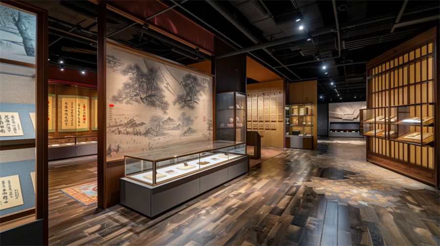非遺體驗館設計效果圖，多媒體非遺體驗館建設施工方案
