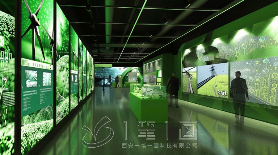 風(fēng)電展示中心（風(fēng)博物館）設(shè)計方案，多媒體風(fēng)電展示展廳建設(shè)