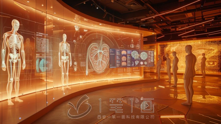 最新生命健康產(chǎn)業(yè)中心展廳設(shè)計方案，多媒體生命健康科普展廳建設(shè)施工方案策劃公司