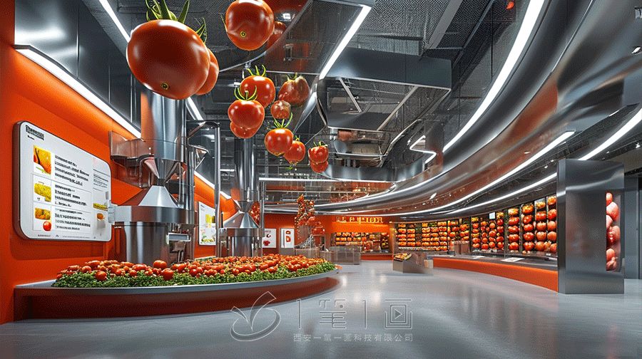 番茄展廳設計方案，多媒體番茄展廳建設方案