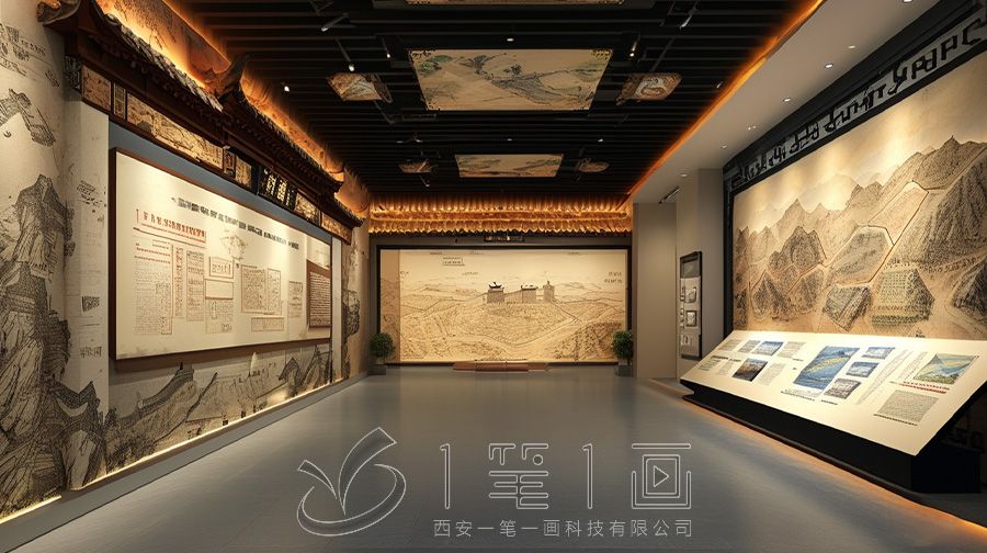 土地丈量歷史展廳設計方案，多媒體互動魚鱗圖冊專題展廳設計建設方案