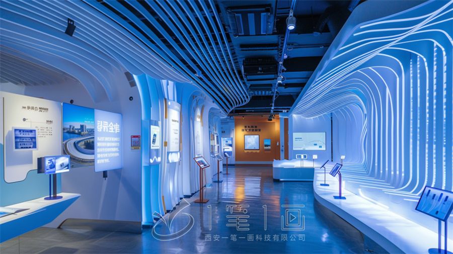 中國商業(yè)與貿(mào)易博物館設計方案，多媒體互動商貿(mào)展廳建設施工