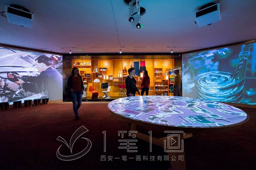 AI企業(yè)展廳設(shè)計(jì)公司效果圖