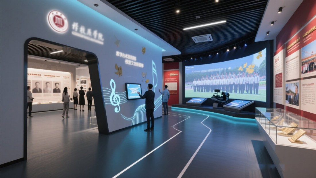 現(xiàn)代化校史展覽館設(shè)計(jì)效果圖